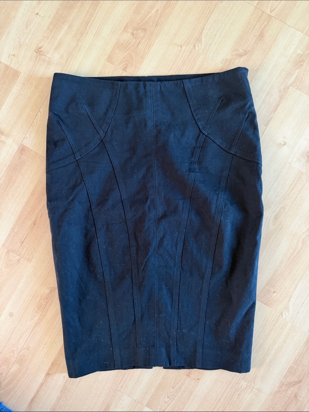 Marciano Black Tailored Panel Pencil Skirt